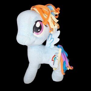 My Little Pony Blue Dash Rainbow Pony Plush Blue Stuffed Animal‎ Plushie 12"